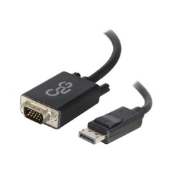 C2G 6ft DisplayPort to VGA Adapter Cable - M/M - Kabel DisplayPort - DisplayPort (M) do HD-15 (VGA) (M) - 1.83 m - cerná