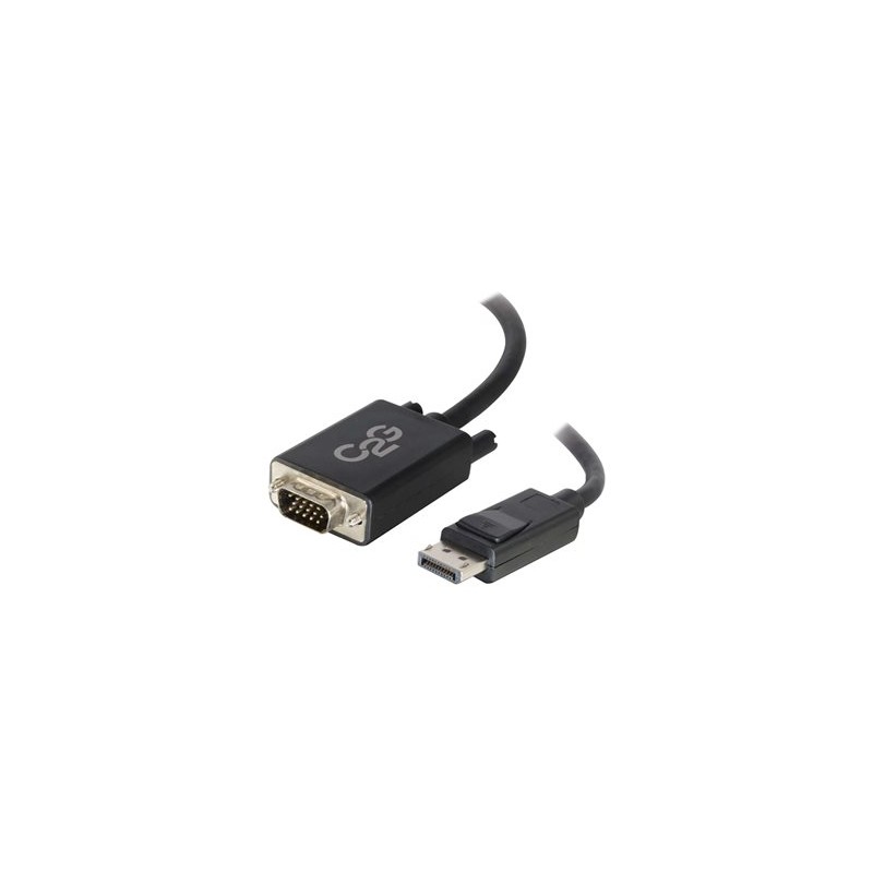 C2G 6ft DisplayPort to VGA Adapter Cable - M/M - Kabel DisplayPort - DisplayPort (M) do HD-15 (VGA) (M) - 1.83 m - cerná