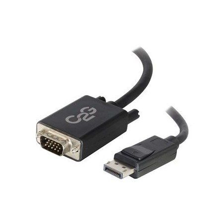 C2G 6ft DisplayPort to VGA Adapter Cable - M/M - Kabel DisplayPort - DisplayPort (M) do HD-15 (VGA) (M) - 1.83 m - cerná
