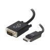 C2G 6ft DisplayPort to VGA Adapter Cable - M/M - Kabel DisplayPort - DisplayPort (M) do HD-15 (VGA) (M) - 1.83 m - cerná