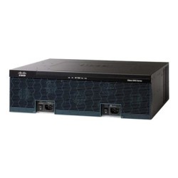 Cisco 3925E Security Bundle - Směrovač 1GbE - porty WAN: 4 - Lze montovat do rozvaděče - repasovaný