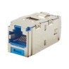 Panduit MINI-COM TX6 Plus Shielded Jack Module - Modul - CAT 6 - STP - RJ-45 - modrá