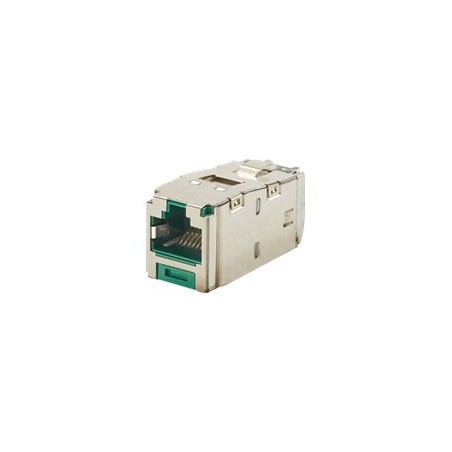 Panduit MINI-COM TX6 Plus Shielded Jack Module - Modul - CAT 6e - STP - RJ-45 - zelená