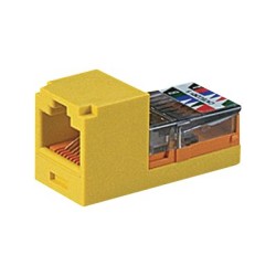 Panduit MINI-COM Mini-Jack TX5e - Modul - CAT 5e - UTP - RJ-45 - žlutá