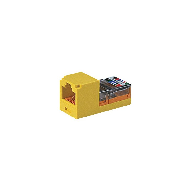 Panduit MINI-COM Mini-Jack TX5e - Modul - CAT 5e - UTP - RJ-45 - žlutá