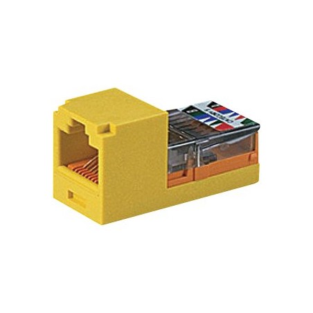 Panduit MINI-COM Mini-Jack TX5e - Modul - CAT 5e - UTP - RJ-45 - žlutá