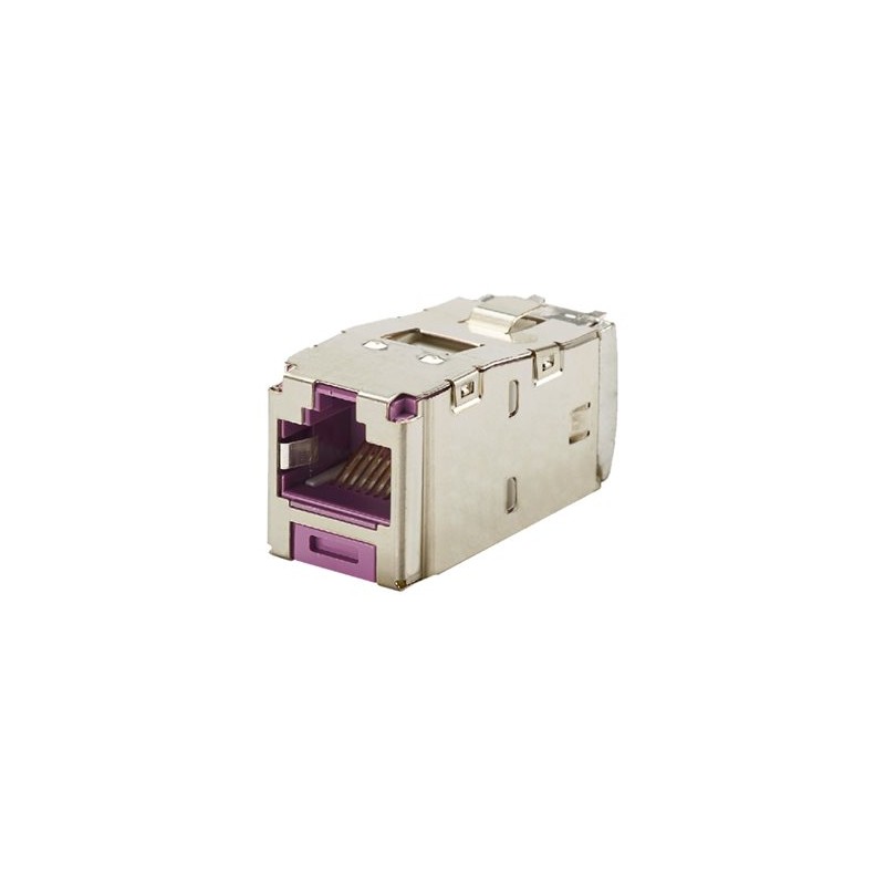 Panduit MINI-COM TX6 Plus Shielded Jack Module - Modul - CAT 6e - STP - RJ-45 - fialová