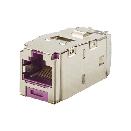 Panduit MINI-COM TX6 Plus Shielded Jack Module - Modul - CAT 6e - STP - RJ-45 - fialová