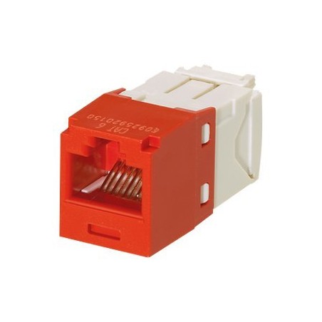 Panduit MINI-COM TX6 Plus - Modul - CAT 6 - UTP - červená - 1 port