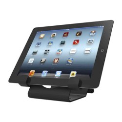Compulocks Universal Tablet Holder with Coiled Cable Lock - Stojan - pro tablet - uzamykatelný - vysoce kvalitní hliník - černá