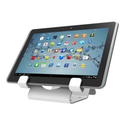 Compulocks Universal Tablet Holder with Keyed Cable Lock - Stojan - pro tablet - uzamykatelný - vysoce kvalitní hliník - bílá