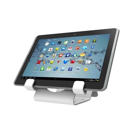 Compulocks Universal Tablet Holder with Keyed Cable Lock - Stojan - pro tablet - uzamykatelný - vysoce kvalitní hliník - bílá