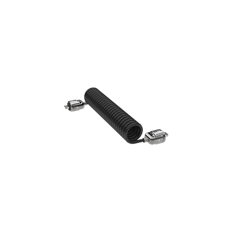 Compulocks Dual Head Coiled Keyed Cable Lock - Bezpečnostní kabelový zámek