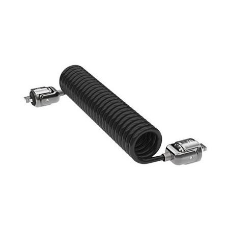 Compulocks Dual Head Coiled Keyed Cable Lock - Bezpečnostní kabelový zámek