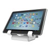 Compulocks Universal Tablet Holder with Coiled Cable Lock - Stojan - pro tablet - uzamykatelný - vysoce kvalitní hliník - bílá