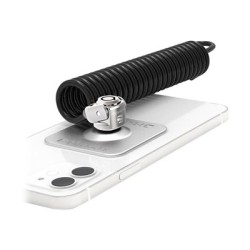 Compulocks Universal Tablet Lock with Keyed Coiled Cable Lock - Security cable lock plate pro tablet - černá