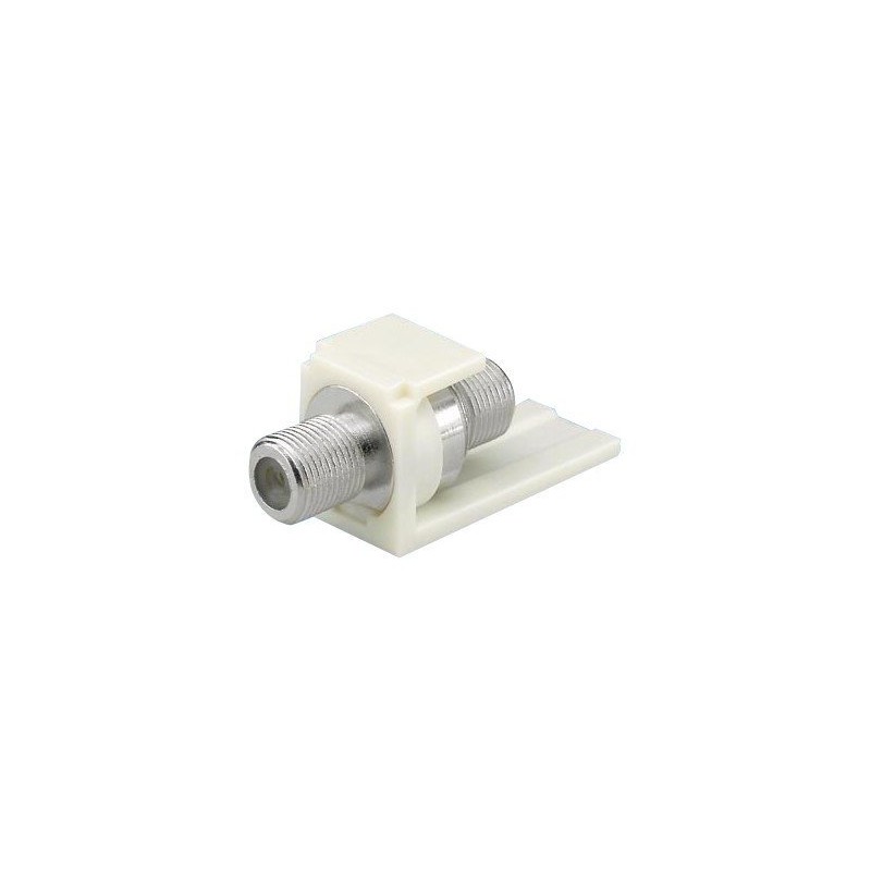Panduit MINI-COM Self-Terminating F-Type Module - Modul - bílá - 1 port