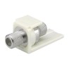 Panduit MINI-COM Self-Terminating F-Type Module - Modul - bílá - 1 port