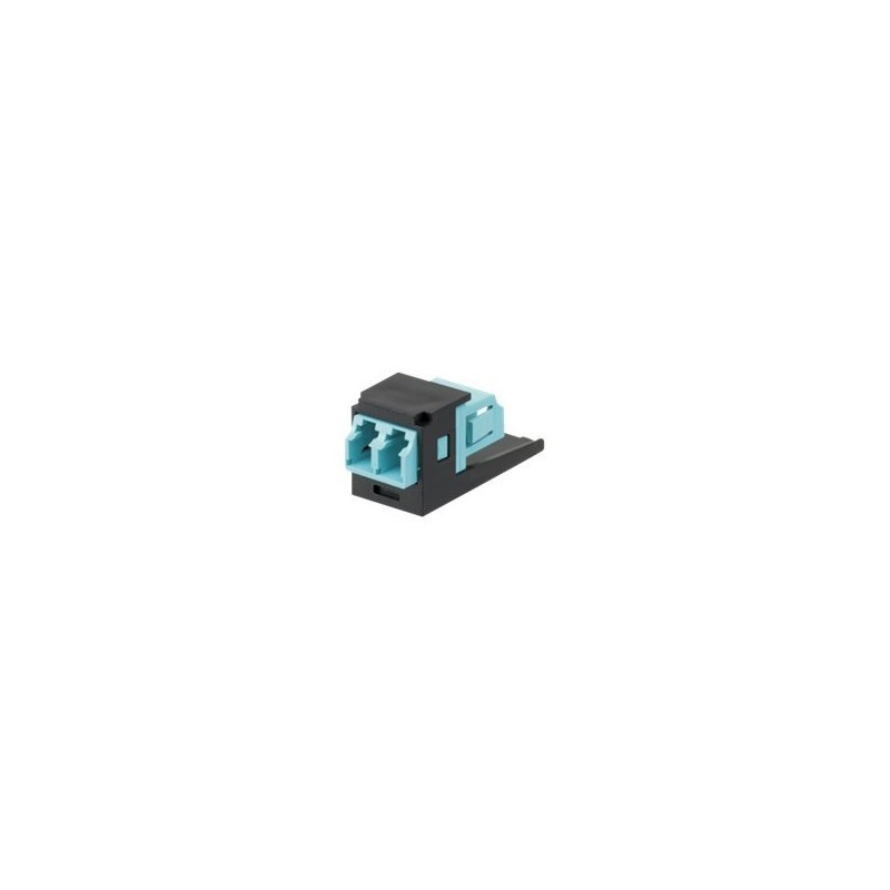 Panduit MINI-COM LC Sr./Sr. Fiber Optic Adapter Module - Modul - LC MM X 2 - cerná, vode - barva