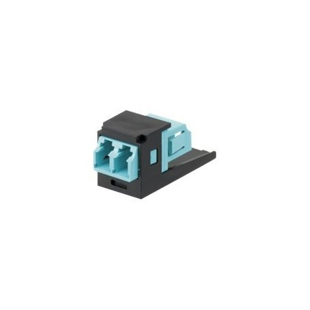 Panduit MINI-COM LC Sr./Sr. Fiber Optic Adapter Module - Modul - LC MM X 2 - cerná, vode - barva