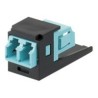 Panduit MINI-COM LC Sr./Sr. Fiber Optic Adapter Module - Modul - LC MM X 2 - cerná, vode - barva
