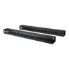 StarTech.com Vertical Cable Organizer with Finger Ducts - Vertical Cable Management Panel - Rack-Mount Cable Raceway - 0U - 6