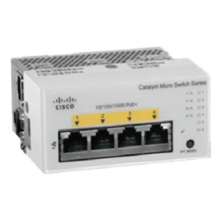 Cisco Catalyst Micro Switches CMICR-4PS - Přepínač - 4 x 10/100/1000 (4 PoE+) + 2 x SFP - pro připevnění na zeď