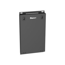 Panduit PanZone - Konsolidacní bod - box - zápustná stropní montáž, montáž na stenu, podpodlahová - cerná - 1U - 19" - 24 porty