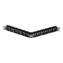 Panduit MINI-COM Shielded High-Density Modular Patch Panel - Propojovací panel - cerná - 1U - 19" - 48 portu