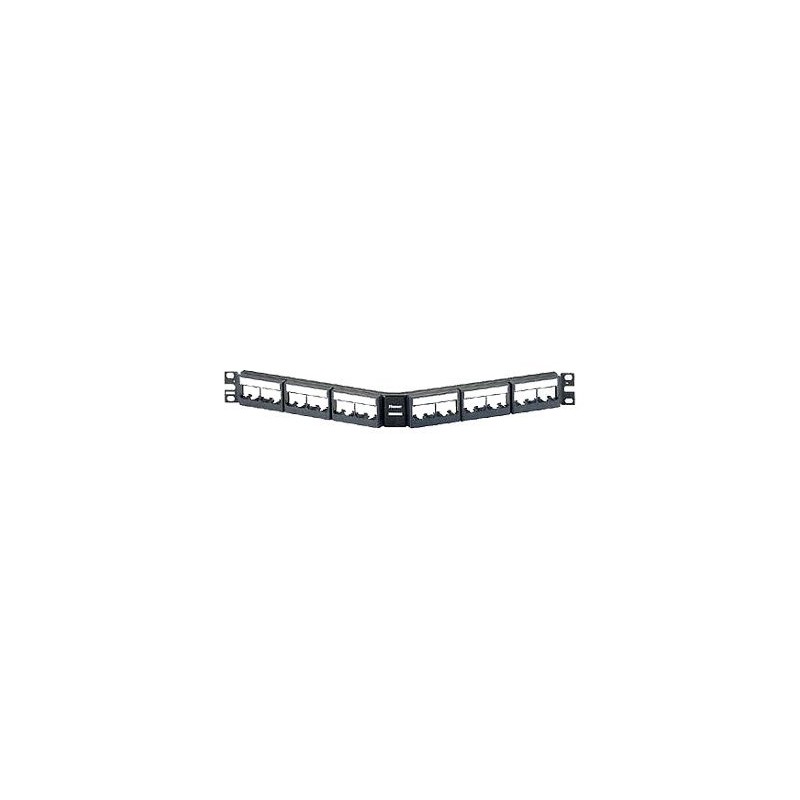 Panduit MINI-COM Modular Faceplate Patch Panels - Propojovací panel - 1U - 19" - 24 porty - pro P/N: PE2VD0896WH