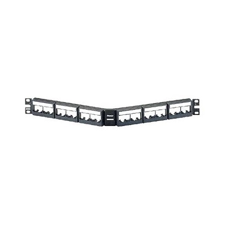 Panduit MINI-COM Modular Faceplate Patch Panels - Propojovací panel - 1U - 19" - 24 porty - pro P/N: PE2VD0896WH