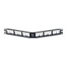 Panduit MINI-COM Modular Faceplate Patch Panels - Propojovací panel - 1U - 19" - 24 porty - pro P/N: PE2VD0896WH