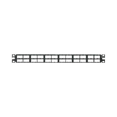 Panduit MINI-COM High Density Modular - Propojovací panel - černá - 1U - 19"/23" - 48 portů