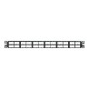Panduit MINI-COM High Density Modular - Propojovací panel - černá - 1U - 19"/23" - 48 portů