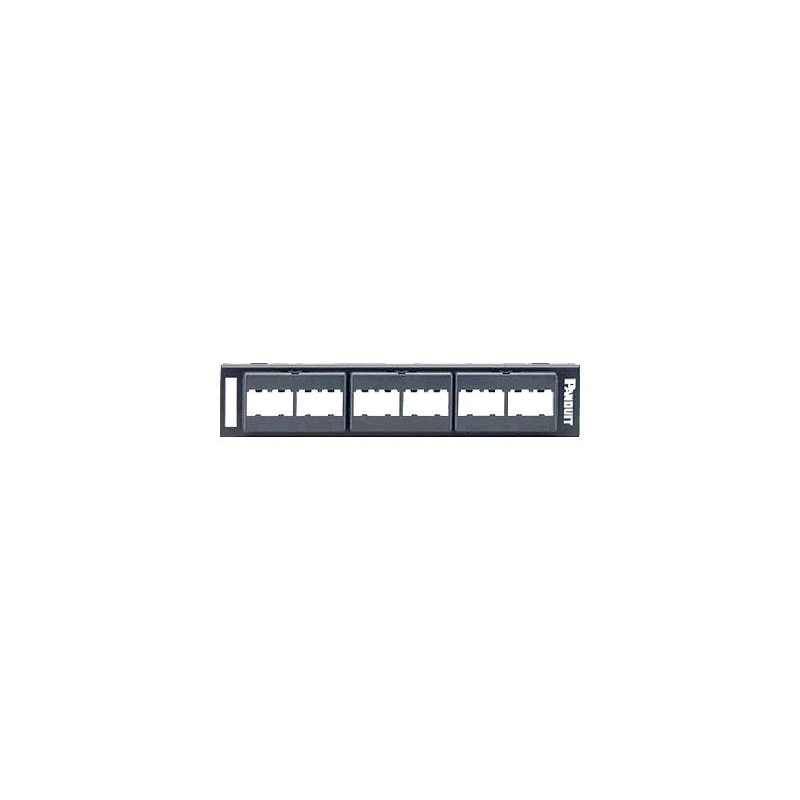 Panduit MINI-COM Modular Faceplate - Propojovací panel - 12 portů