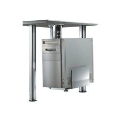 Neomounts CPU-D200 - Montážní sada (držák CPU) - fixní - stříbrná - pod stůl