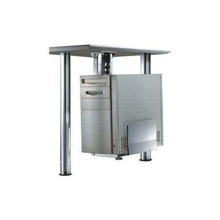 Neomounts CPU-D200 - Montážní sada (držák CPU) - fixní - stříbrná - pod stůl