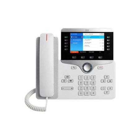 Cisco IP Phone 8861 - Telefon VoIP - IEEE 802.11a/b/g/n/ac (Wi-Fi) - SIP, RTCP, RTP, SRTP, SDP - bílá