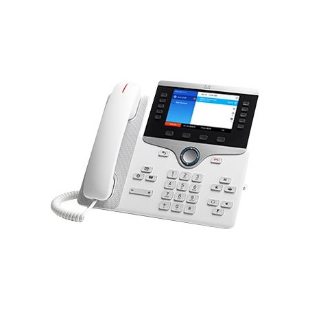 Cisco IP Phone 8851 - Telefon VoIP - SIP, RTCP, RTP, SRTP, SDP - 5 řádků - bílá
