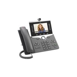 Cisco IP Phone 8865 - IP video telefon - s digitální fotoaparát, rozhraní Bluetooth - SIP, SDP - 5 rádku - uhel - repasovaný