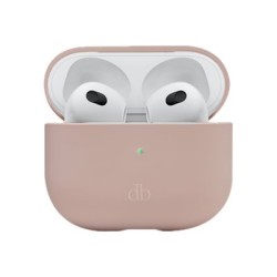 dbramante1928 Costa Rica - Pouzdro pro bezdrátová sluchátka - recyklovaný plast, silikon - růžová pink sand - pro Apple AirPods