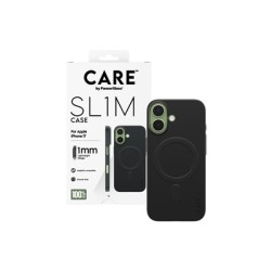 CARE by PanzerGlass SL1M - Zadní kryt pro mobilní telefon - kompatibilita s MagSafe - polykarbonát (PC) - cerná - pro Apple