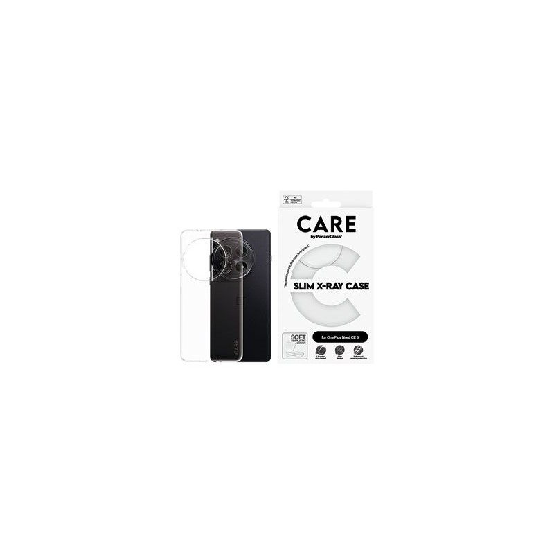 CARE by PanzerGlass X-Ray - Zadní kryt pro mobilní telefon - termoplastický polyuretan (TPU) - pruhledná - pro OnePlus Nord CE