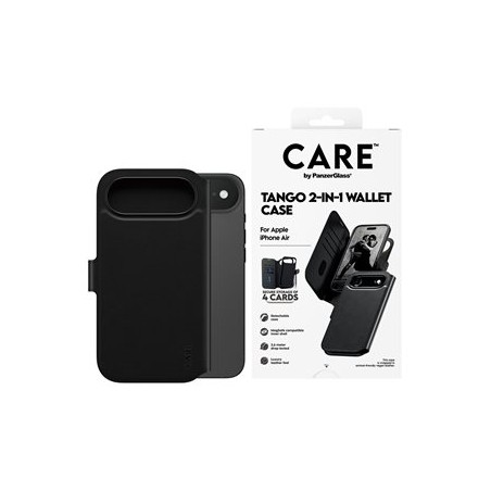 CARE by PanzerGlass Tango - Pouzdro s klopou pro mobilní telefon - dvou-v-jednom - kompatibilita s MagSafe - veganská kuže