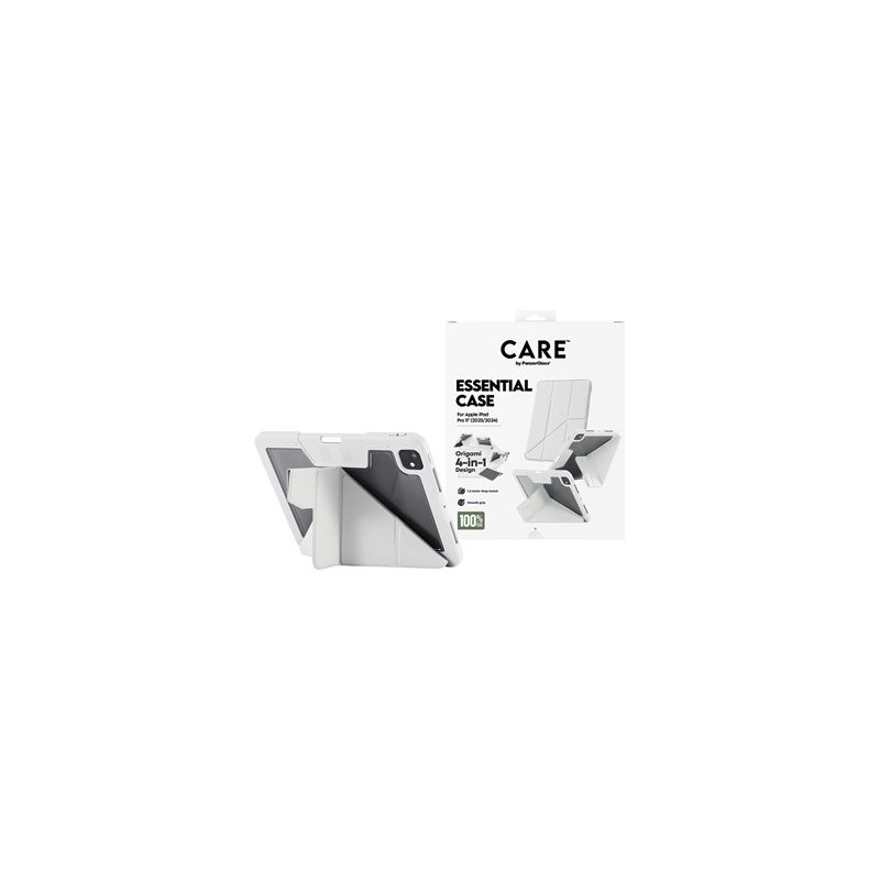CARE by PanzerGlass - Pouzdro s klopou pro tablet - termoplastický polyuretan (TPU), polykarbonát, umelá kuže - šedá - pro