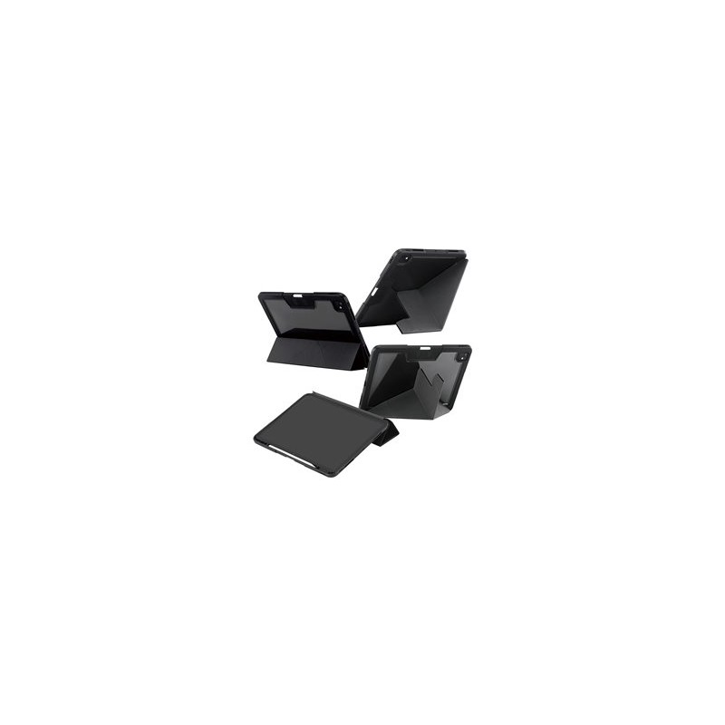 CARE by PanzerGlass - Pouzdro s klopou pro tablet - termoplastický polyuretan (TPU), polykarbonát, umelá kuže - cerná - pro