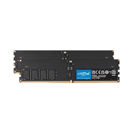 Crucial - DDR5 - sada - 32 GB: 2 x 16 GB - DIMM 288-pin - 3200 MHz / PC5-51200 - CL52 - 1.1 V - hodinový nepredzpracovaný
