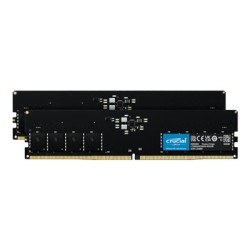Crucial - DDR5 - sada - 128 GB: 2 x 64 GB - DIMM 288-pin - 2800 MHz / PC5-44800 - CL46 - 1.1 V - bez vyrovnávací pameti