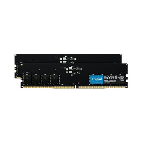 Crucial - DDR5 - sada - 128 GB: 2 x 64 GB - DIMM 288-pin - 2800 MHz / PC5-44800 - CL46 - 1.1 V - bez vyrovnávací pameti