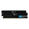 Crucial - DDR5 - sada - 128 GB: 2 x 64 GB - DIMM 288-pin - 2800 MHz / PC5-44800 - CL46 - 1.1 V - bez vyrovnávací pameti